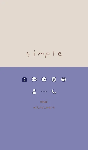 [LINE着せ替え] n26.07_ブルー ブラウン2-9の画像1