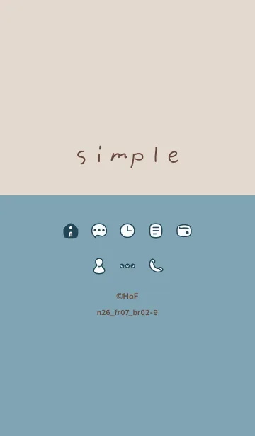 [LINE着せ替え] n26.07_シアン ブラウン2-9の画像1