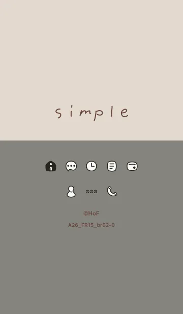 [LINE着せ替え] A26_15_スモーキーアッシュ ブラウン2-9の画像1