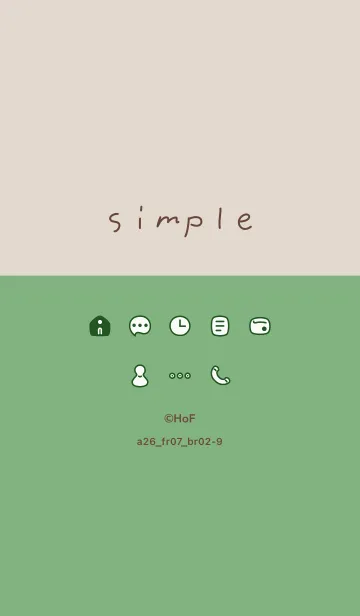 [LINE着せ替え] a26_07_グリーン2 ブラウン2-9の画像1