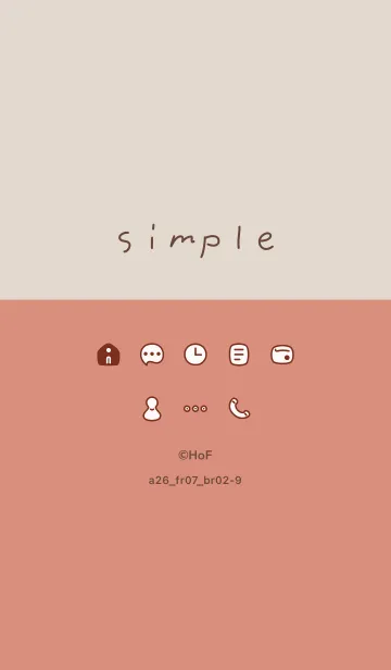 [LINE着せ替え] a26_07_レッド ブラウン2-9の画像1