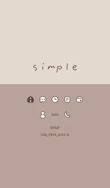 [LINE着せ替え] 526_14_ベージュ2 ブラウン2-9の画像1