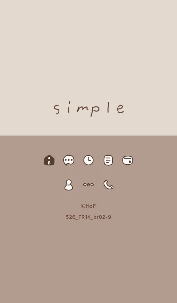 [LINE着せ替え] 526_14_ベージュ3 ブラウン2-9の画像1