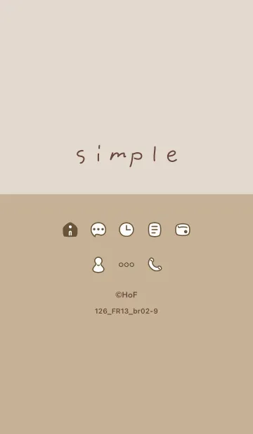 [LINE着せ替え] 126_13_ベージュ4 ブラウン2-9の画像1