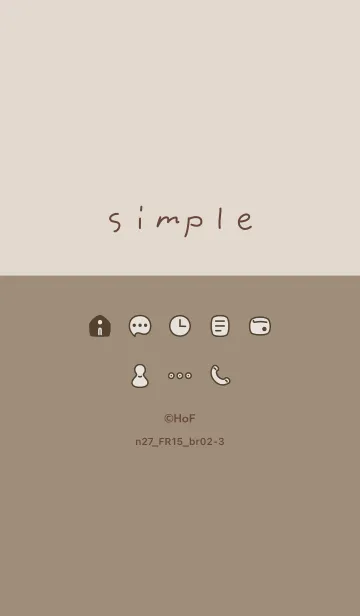 [LINE着せ替え] n27.15_ベージュ4 ブラウン2-3の画像1