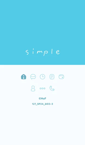 [LINE着せ替え] 127.24_ブルー3-3の画像1