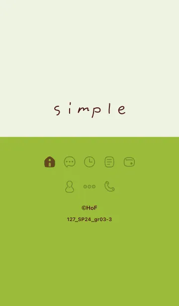 [LINE着せ替え] 127.24_グリーン3-3の画像1