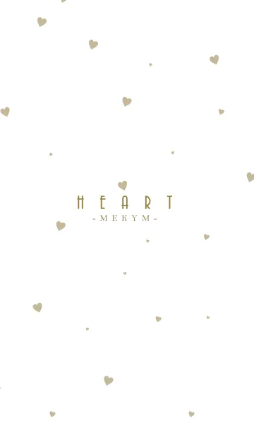 [LINE着せ替え] HEART Beige -MEKYM- 36の画像1