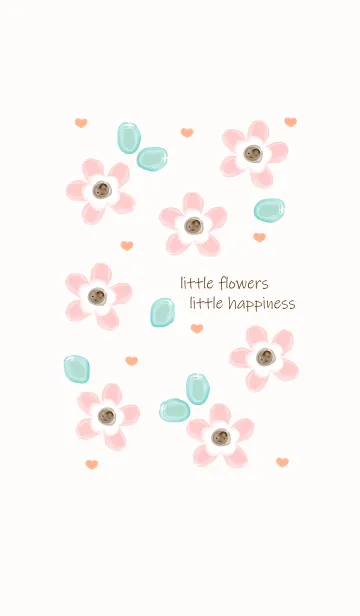 [LINE着せ替え] Baby pink flowers 4の画像1
