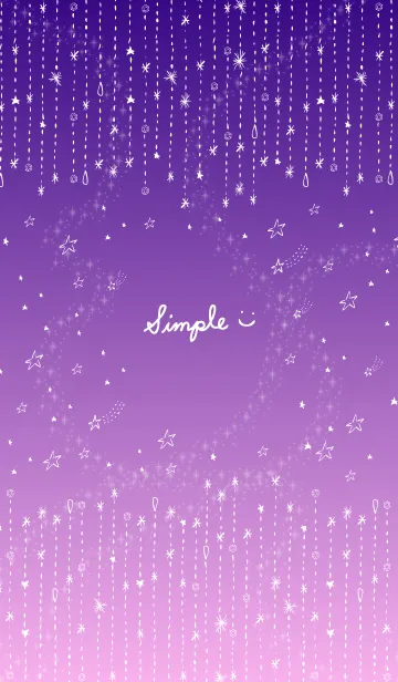 [LINE着せ替え] 星空グラデーション スマイルの画像1