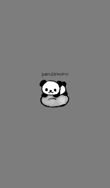 [LINE着せ替え] Panda Monochrome by rororokoの画像1