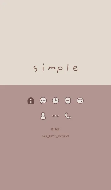 [LINE着せ替え] n27.15_ピンク ブラウン2-3の画像1