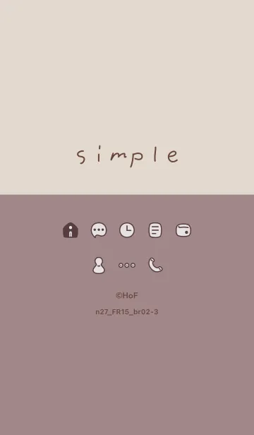 [LINE着せ替え] n27.15_ピンク2 ブラウン2-3の画像1