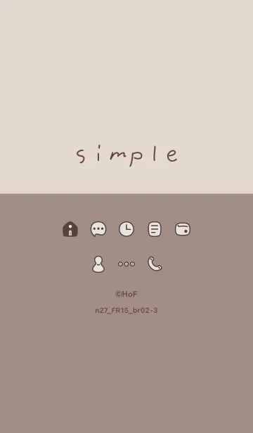 [LINE着せ替え] n27.15_ベージュ2 ブラウン2-3の画像1