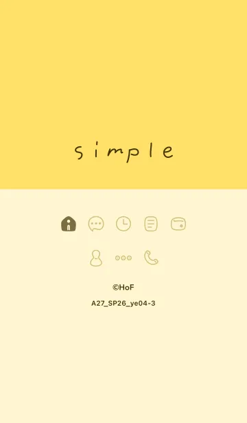 [LINE着せ替え] A27.26_イエロー4-3の画像1