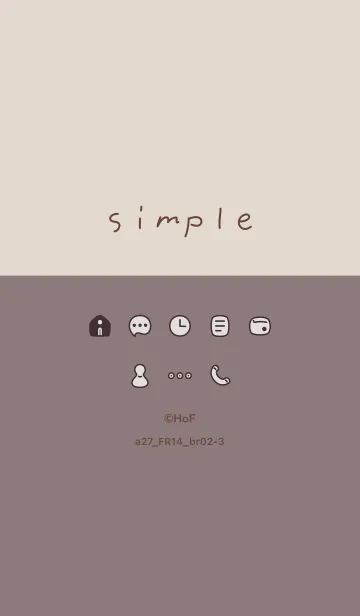 [LINE着せ替え] a27.14_ショコラ ブラウン2-3の画像1