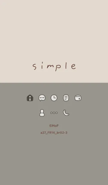 [LINE着せ替え] a27.14_スモーキーアッシュ ブラウン2-3の画像1