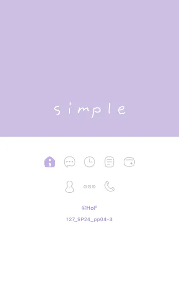 [LINE着せ替え] 127.24_パープル4-3の画像1