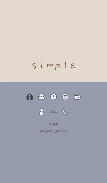 [LINE着せ替え] n27.15_ホワイトアッシュ ブラウン2-6の画像1