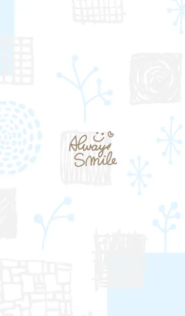 [LINE着せ替え] おしゃれ グレーとブルー3の画像1