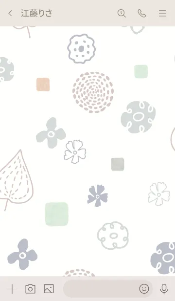 [LINE着せ替え] 花咲く季節6の画像3