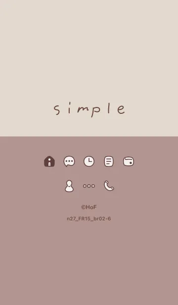 [LINE着せ替え] n27.15_ピンク ブラウン2-6の画像1