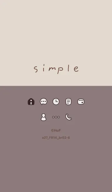 [LINE着せ替え] a27.14_ショコラ ブラウン2-6の画像1