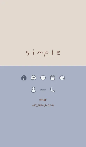 [LINE着せ替え] a27.14_ホワイトアッシュ ブラウン2-6の画像1