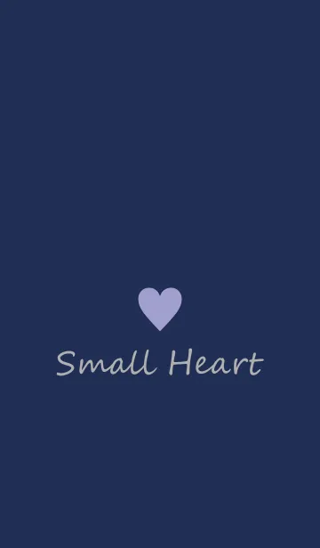 [LINE着せ替え] Small Heart *Navy Purple 1*の画像1