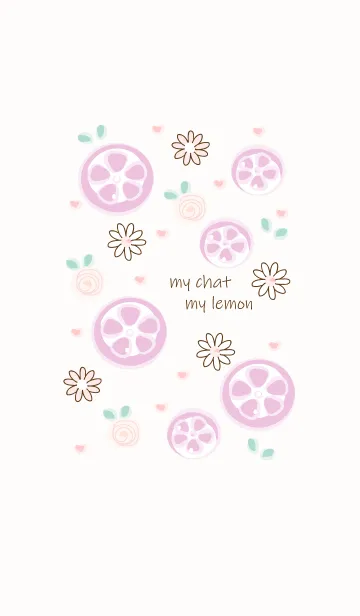 [LINE着せ替え] Slice purple lemon 3の画像1