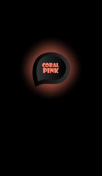 [LINE着せ替え] coral pink Button In Black V.5 (JP)の画像1