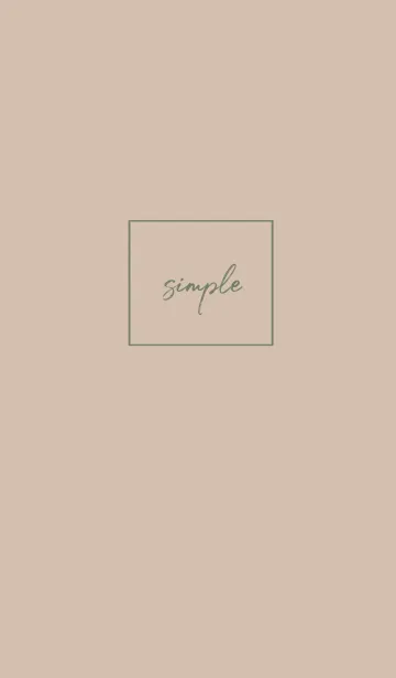 [LINE着せ替え] simple cursive -vintage green-の画像1