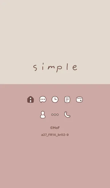 [LINE着せ替え] a27.14_ピンク ブラウン2-9の画像1