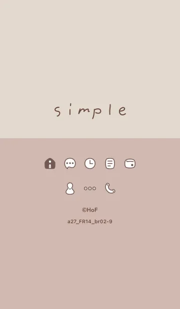 [LINE着せ替え] a27.14_ベージュ ブラウン2-9の画像1