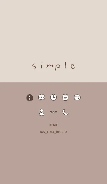 [LINE着せ替え] a27.14_ベージュ2 ブラウン2-9の画像1