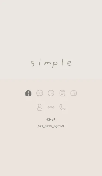 [LINE着せ替え] 527.25_ベージュ1-9の画像1