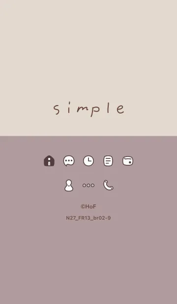 [LINE着せ替え] N27.13_ショコラ ブラウン2-9の画像1