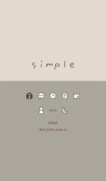 [LINE着せ替え] N27.13_スモーキーアッシュ ブラウン2-9の画像1