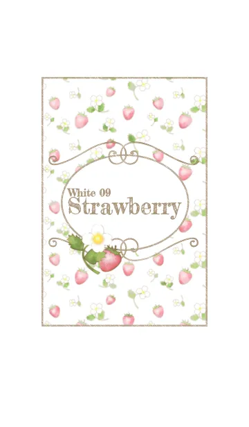 [LINE着せ替え] ストロベリー/白09.v2の画像1