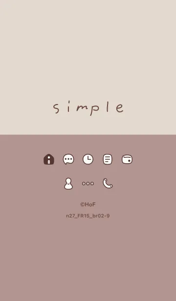 [LINE着せ替え] n27.15_ピンク ブラウン2-9の画像1