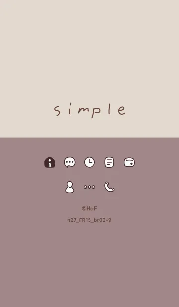 [LINE着せ替え] n27.15_ピンク2 ブラウン2-9の画像1