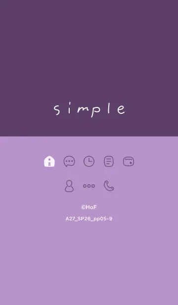 [LINE着せ替え] A27.26_パープル5-9の画像1