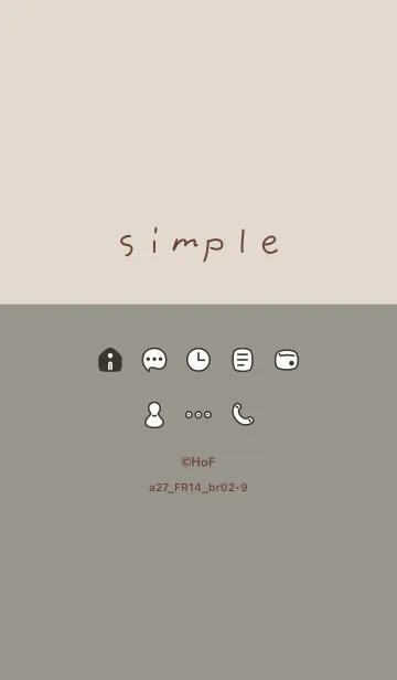 [LINE着せ替え] a27.14_スモーキーアッシュ ブラウン2-9の画像1