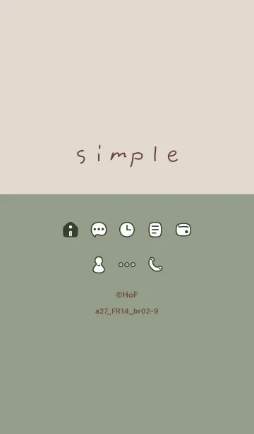 [LINE着せ替え] a27.14_スモーキーMアッシュ ブラウン2-9の画像1