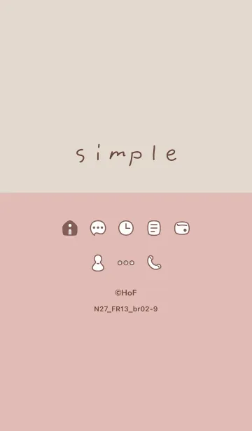 [LINE着せ替え] N27.13_ピンク ブラウン2-9の画像1