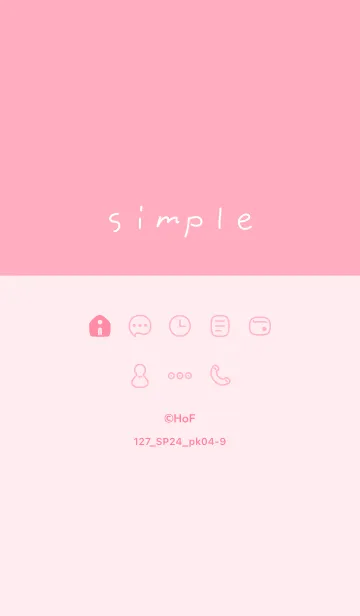 [LINE着せ替え] 127.24_ピンク4-9の画像1