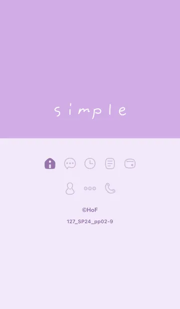 [LINE着せ替え] 127.24_パープル2-9の画像1