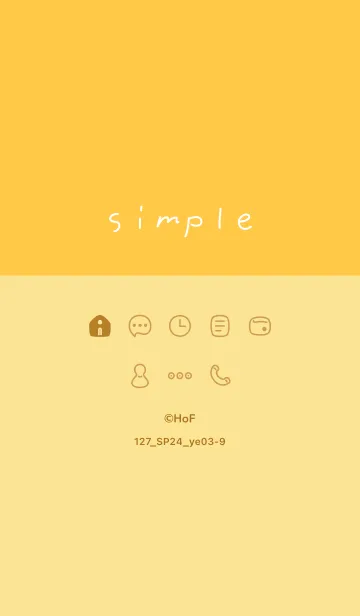 [LINE着せ替え] 127.24_イエロー3-9の画像1