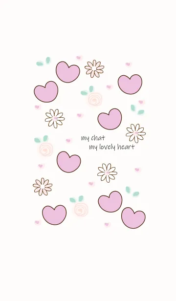 [LINE着せ替え] Pastel purple heart 3の画像1