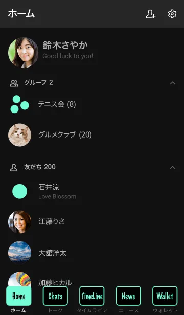 [LINE着せ替え] The シンプル 2カラー No.1-B24の画像2